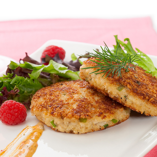 Fresh Wild BC Halibut Cakes, 1 Each