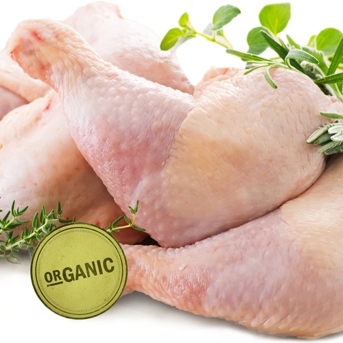 Fresh Local Organic Chicken Legs - Avg. 2 Pieces Per Pack, 550 Gram