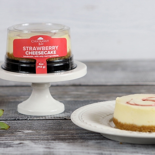 Chuckanut Bay - Mini Cheesecake - Strawberry 99g, 1 Each