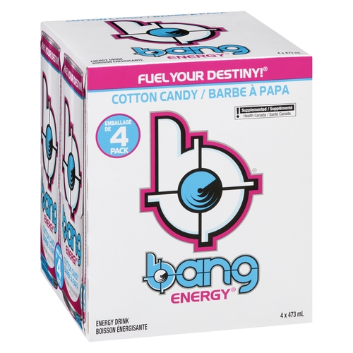 Bang Energy Drink - Cotton Candy 4/473ml
