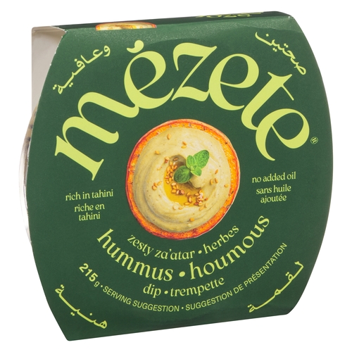 Mezete Hummus - Zesty Za'atar 215g, 1 Each