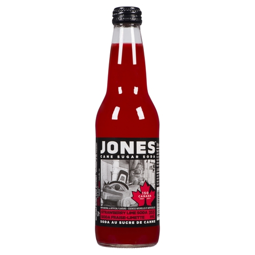 Jones Cane Sugar Soda - Strawberry Lime Soda 355ml