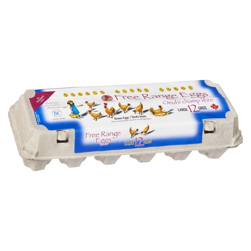 Rabbit River Farms - Free Range Brown Eggs - Large 12pk