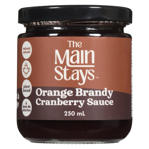 The Main Stays - Orange Brandy Cranberry Sauce 250ml, 1 Each