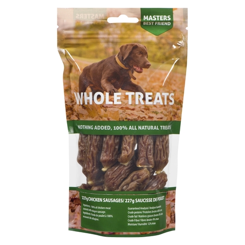 Masters Best Friend - Whole Treats Natural Chicken Sausages 227g, 1 Each