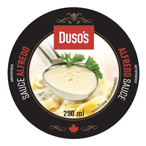 Duso's - Fresh Pasta Sauce - Alfredo 250ml, 1 Each