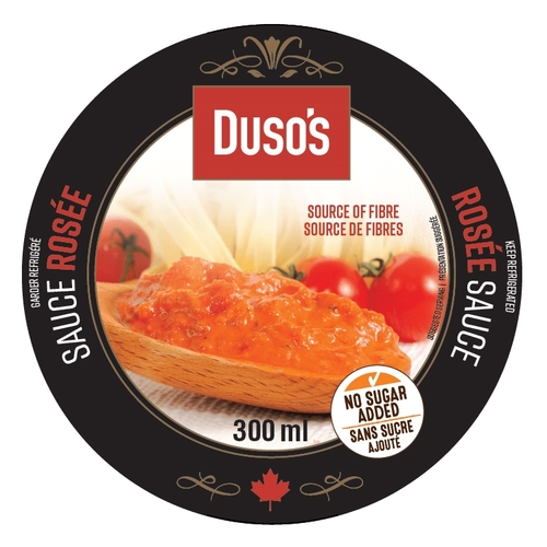 Duso's - Fresh Pasta Sauce - Rosée 300ml, 1 Each