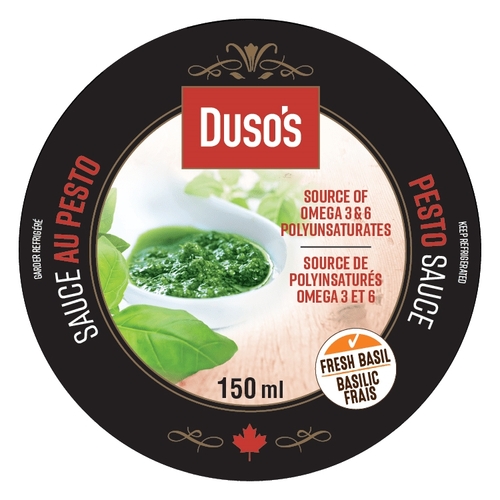 Duso's - Fresh Pasta Sauce - Pesto 150ml, 1 Each