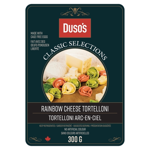 Duso's - Fresh Pasta - Classic Selections - Rainbow Cheese Tortelloni 300g, 1 Each