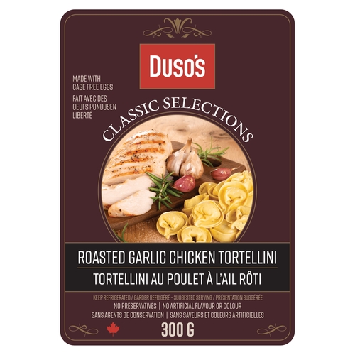 Duso's - Fresh Pasta - Classic Selections - Roasted Garlic Chicken Tortellini 300g, 1 Each