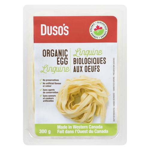 Duso's - Fresh Pasta - Organic Selections - Egg Linguine 300g, 1 Each