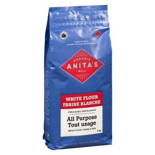 Anita's Organic Mill - White Flour - All Purpose - Unbleached 2kg, 1 Each