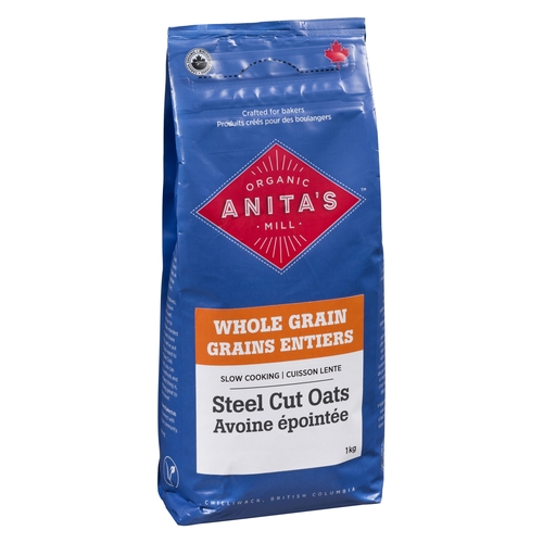 Anita's Organic Mill - Steel Cut Oats 1kg, 1 Each