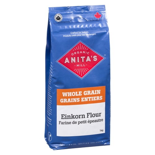 Anita's Organic Mill -Einkorn Flour - Whole Grain 1kg, 1 Each