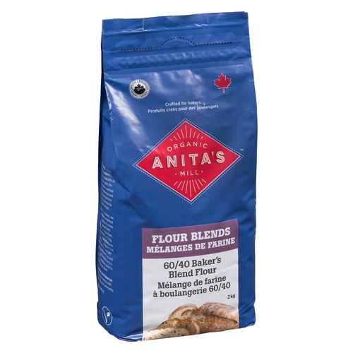 Anita's Organic Mill - Flour Blends - 60/40 Baker's Blend Flour 2kg, 1 Each