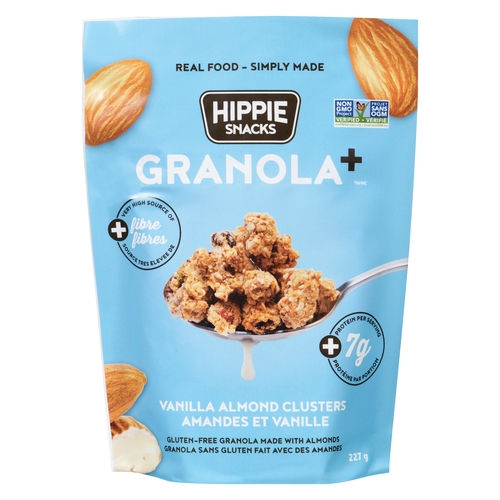 Hippie Snacks - Granola+ Clusters - Vanilla Almond 227g, 1 Each