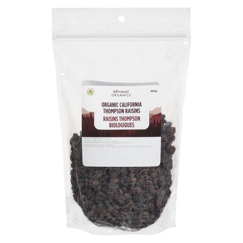 Left Coast Organics - Organic California Thompson Raisins 800g