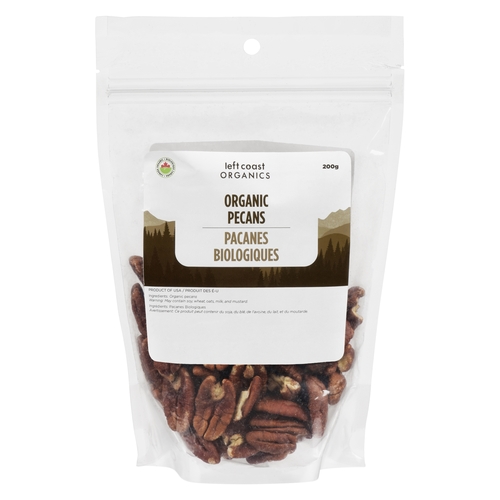 Left Coast Organics - Organic Pecans 200g, 1 Each