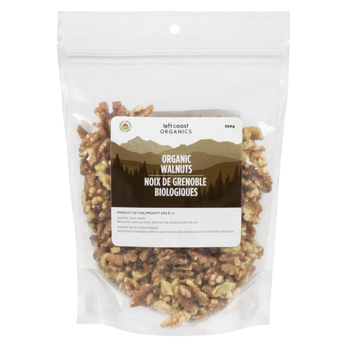 Left Coast Organics - Organic Walnuts 350g, 1 Each