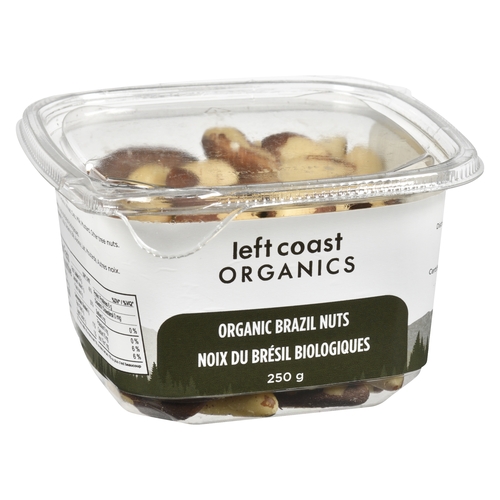 Left Coast Organics - Organic Brazil Nuts 250g, 1 Each