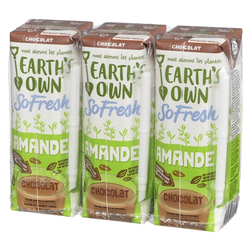 Earth's Own - Fortified Almond Beverage - Chocolate 3/250ml, 1 Each