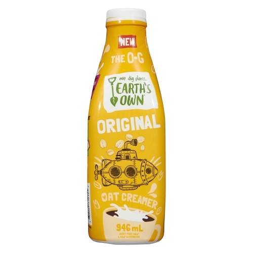 Earth's Own - Oat Creamer - Original - Gluten-Free 946ml, 1 Each