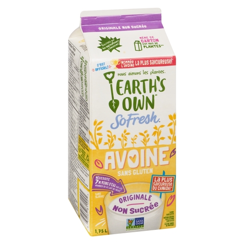 Earth's Own - Fortified Oat Beverage - Original 1.75l, 1 Each