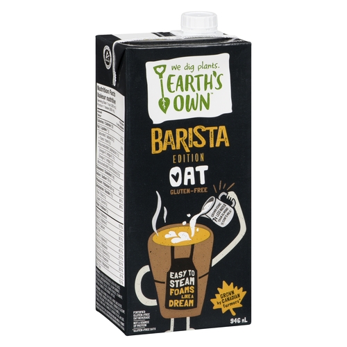 Earth's Own - Fortified Oat Beverage - Barista Edition - Gluten-Free 946ml, 1 Each