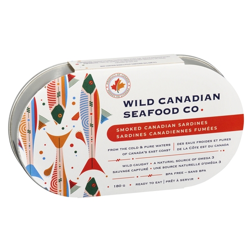 Wild Canadian Seafood Co. - Smoked Canadian Sardines 180g, 1 Each