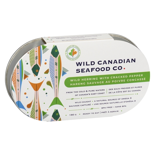 Wild Canadian Seafood Co. - Wild Herring with Cracked Pepper 180g, 1 Each