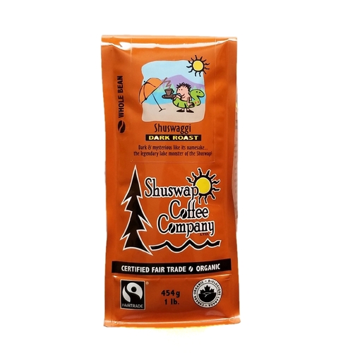 Shuswap Coffee Company - Organic Shuswaggi - Dark Roast - Whole Bean 454g, 1 Each