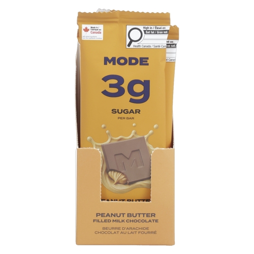 Mode Peanut Butter Milk Chocolate - 3g Sugar per Bar 32g, 1 Each