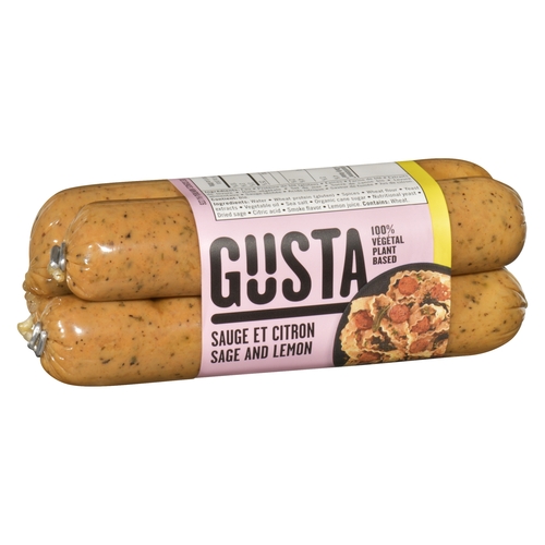 Gusta - Sausages - Sage & Lemon - 100% Plant-Based 4's 320g, 1 Each