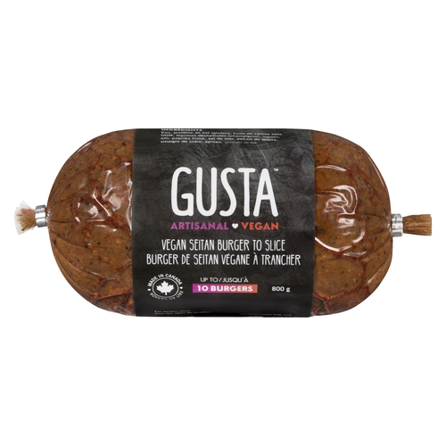 Gusta - Vegan Seitan Burger to Slice 800g, 1 Each