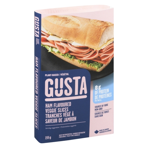 Gusta - Ham Flavoured Veggie Slices 155g, 1 Each