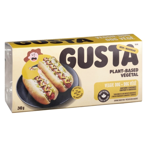 Gusta Veggie Dog 240g, 1 Each