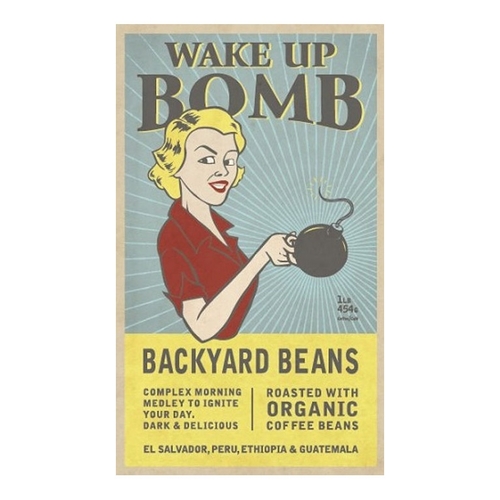 Backyard Beans Coffee Co. - Wake Up Bomb - Organic Dark Roast Coffee Beans 454g