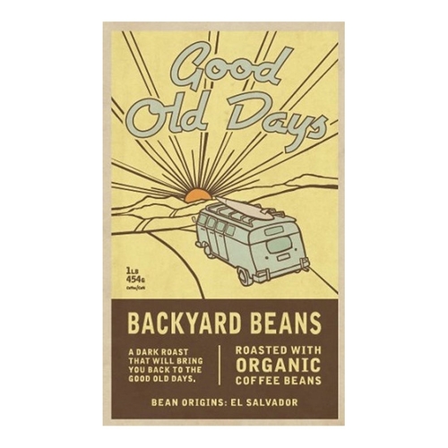 Backyard Beans Coffee Co. - Good Old Days - Organic Dark Roast Coffee Beans 454g