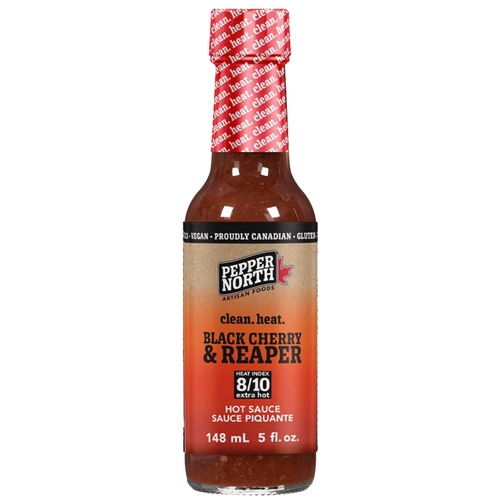 Pepper North Artisan Foods - Hot Sauce - Black Cherry & Reaper - Extra Hot 8/10 148ml, 1 Each