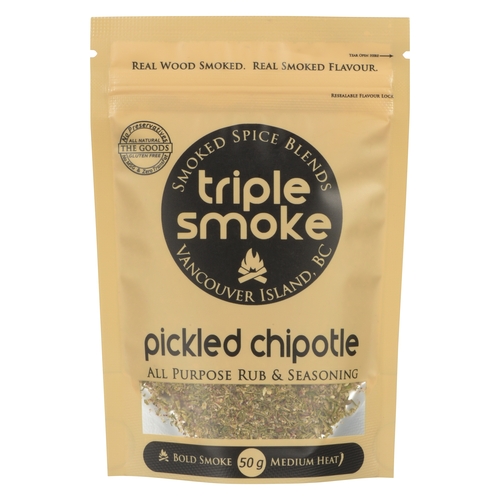 Triple Smoke - All Purpose Rub & Seasoning - Pickled Chipotle 50g, 1 Each