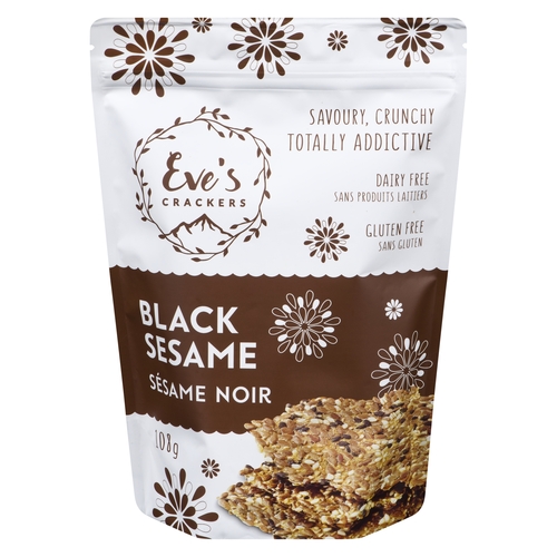 Eve's Crackers - Black Sesame 108g, 1 Each