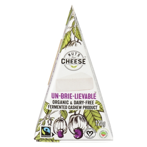 Nuts For Cheese - Organic Fermented Cashew Product - Un-Brie-Lievable 120g, 1 Each