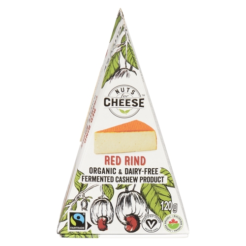 Nuts For Cheese - Organic Fermented Cashew Product - Smoky Gouda Style Wedge 120g, 1 Each