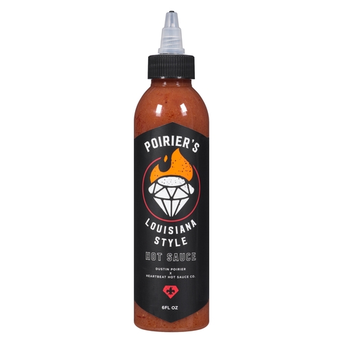 Dustin Poirier x Heartbeat Hot Sauce Co. - Poirier's Louisiana Style Hot Sauce 177ml, 1 Each