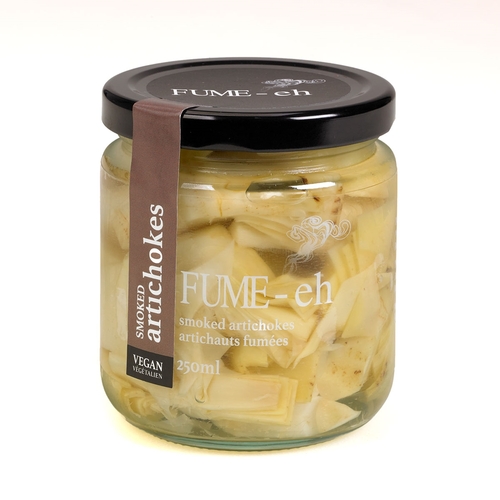 FUME-eh - Smoked Artichokes 250ml, 1 Each