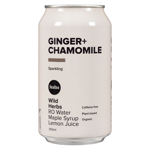 Healtea - RO Water Maple Syrup Lemon Juice - Ginger + Chamomile 355ml, 1 Each