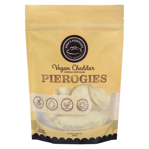 Nina's Pierogies - Vegan Cheddar 540g, 1 Each