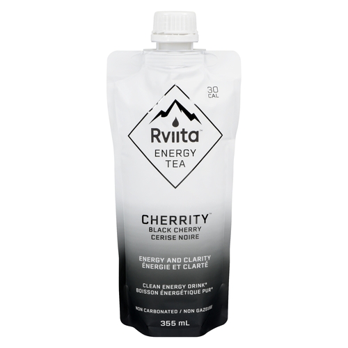 Rviita Energy Tea - Clean Energy Drink - Cherrity Black Cherry 355ml