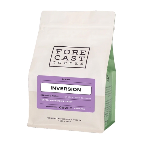 Forecast Coffee - Organic Whole Bean - Inversion - Espresso Medium Roast 340g, 1 Each