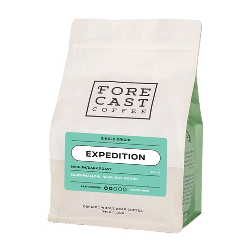 Forecast Coffee - Organic Whole Bean - Expedition - Medium Dark Roast 340g, 1 Each